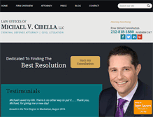 Tablet Screenshot of cibellalaw.com